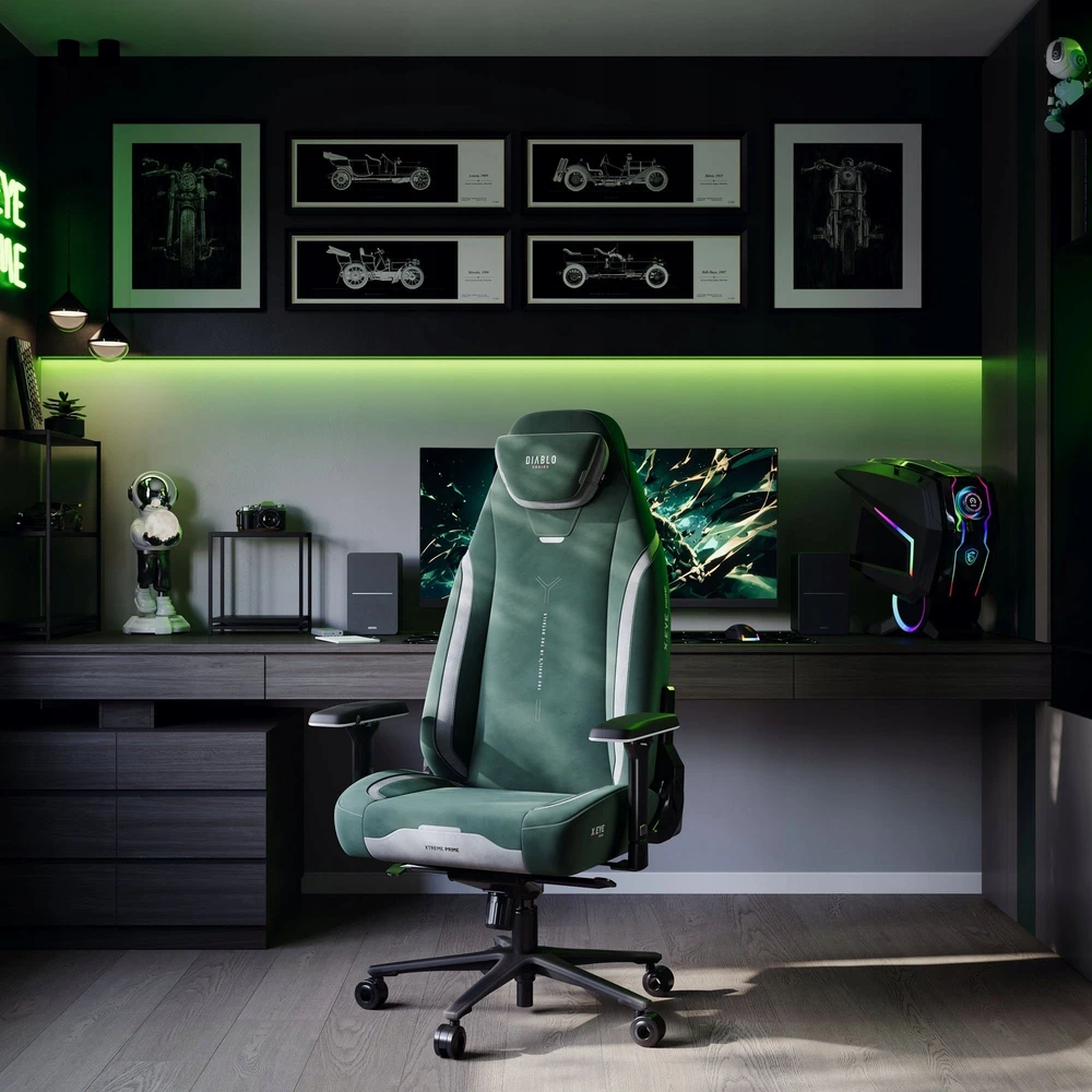 Diablo Chairs Diablo X-Eye Prime Normal Size - Forest Žalias ergonominė kėdė