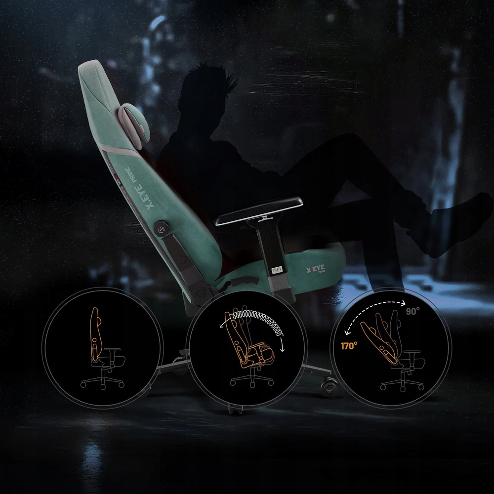 Diablo Chairs Diablo X-Eye Prime Normal Size - Mystic Mint ergonominė kėdė