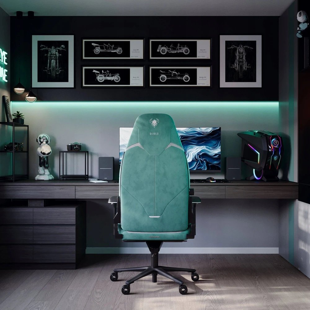 Diablo Chairs Diablo X-Eye Prime Normal Size - Mystic Mint ergonominė kėdė