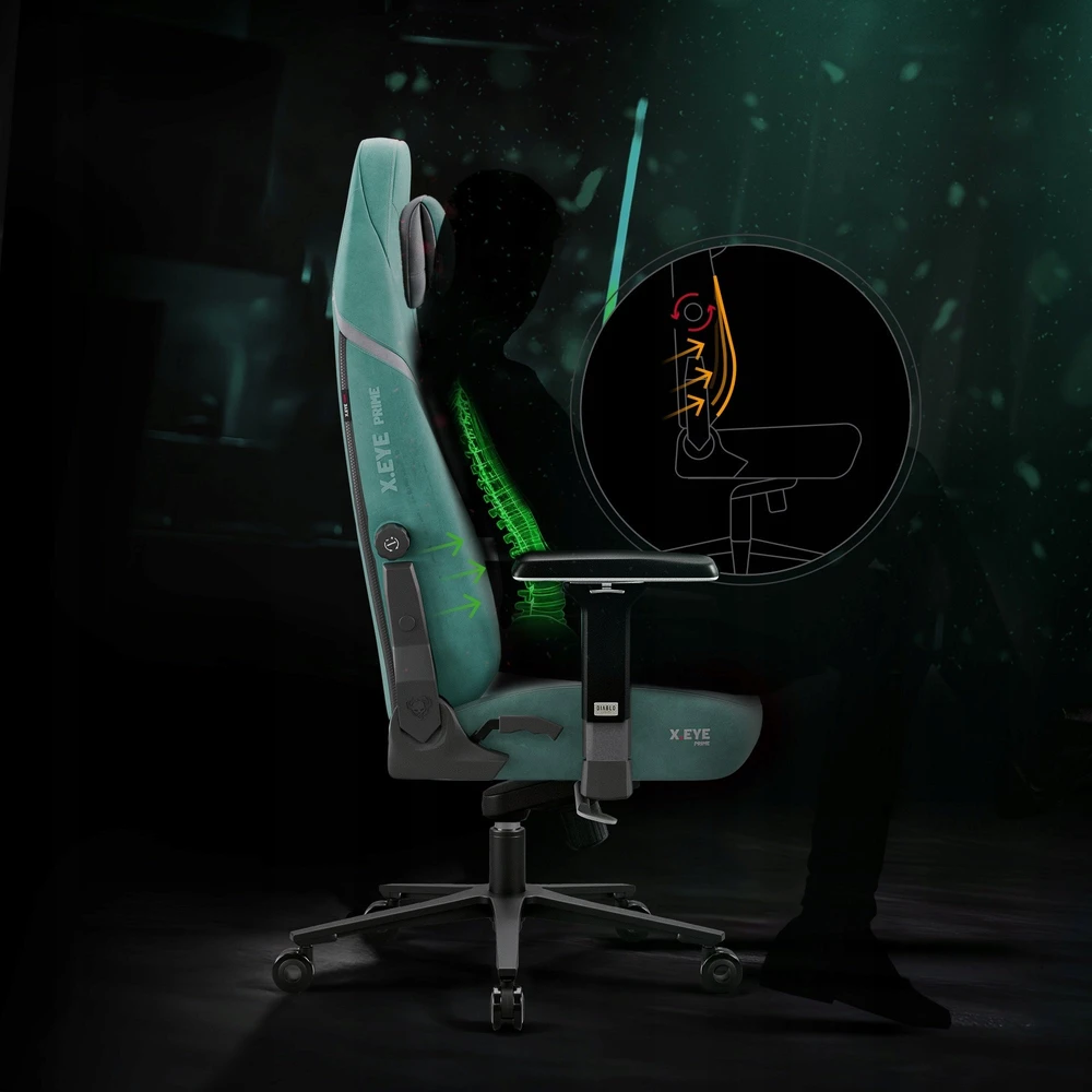 Diablo Chairs Diablo X-Eye Prime Normal Size - Mystic Mint ergonominė kėdė