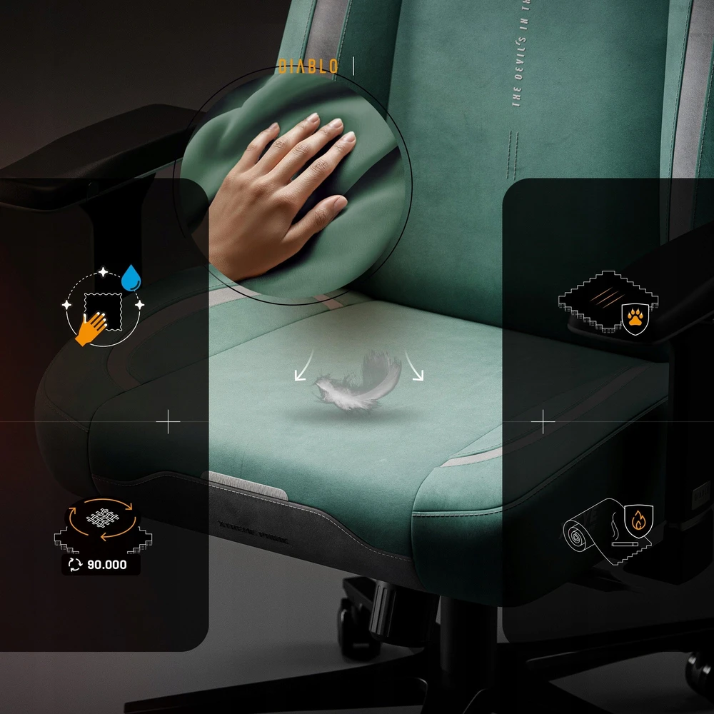 Diablo Chairs Diablo X-Eye Prime Normal Size - Mystic Mint ergonominė kėdė