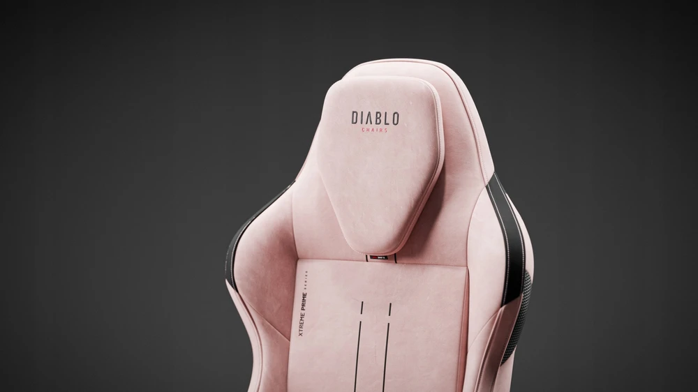 Diablo Chairs Diablo X-One Prime Normal Size - Akira Rožinė ergonominė kėdė
