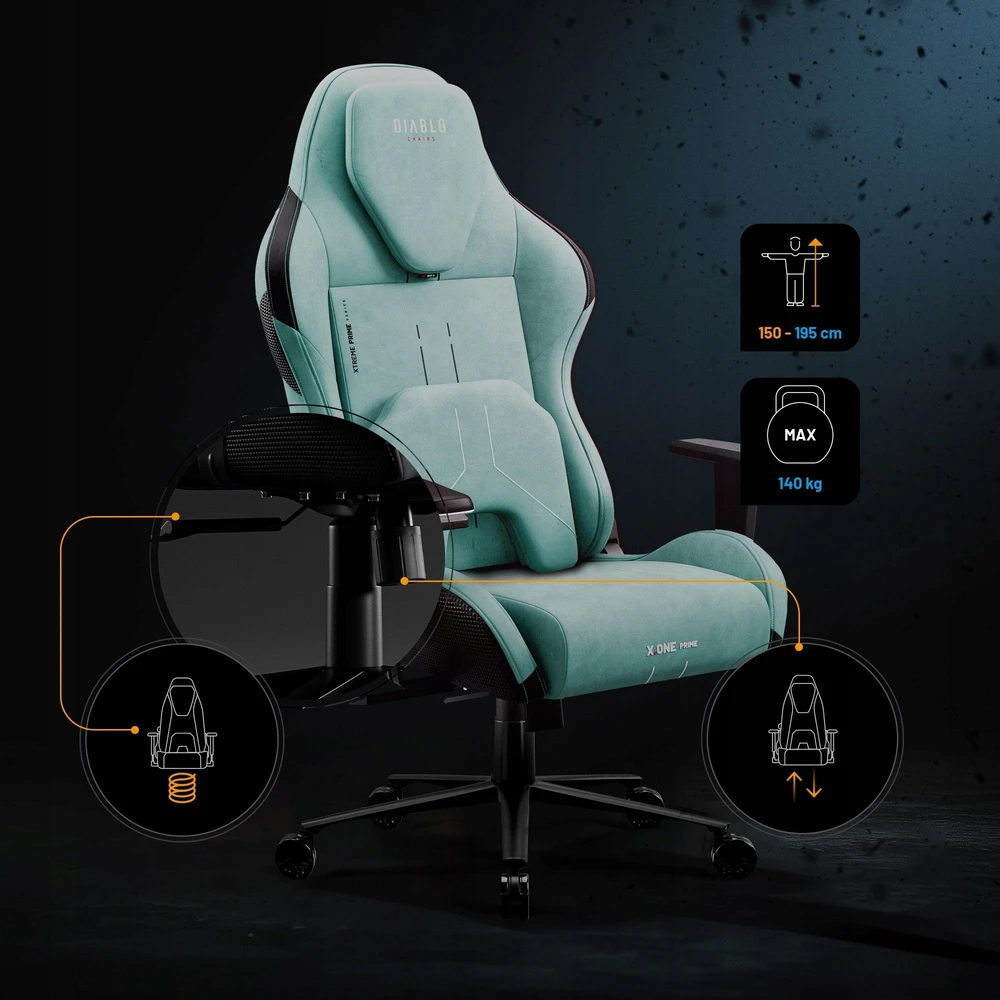 Diablo Chairs Diablo X-One Prime Normal Size - Mystic Mint ergonominė kėdė
