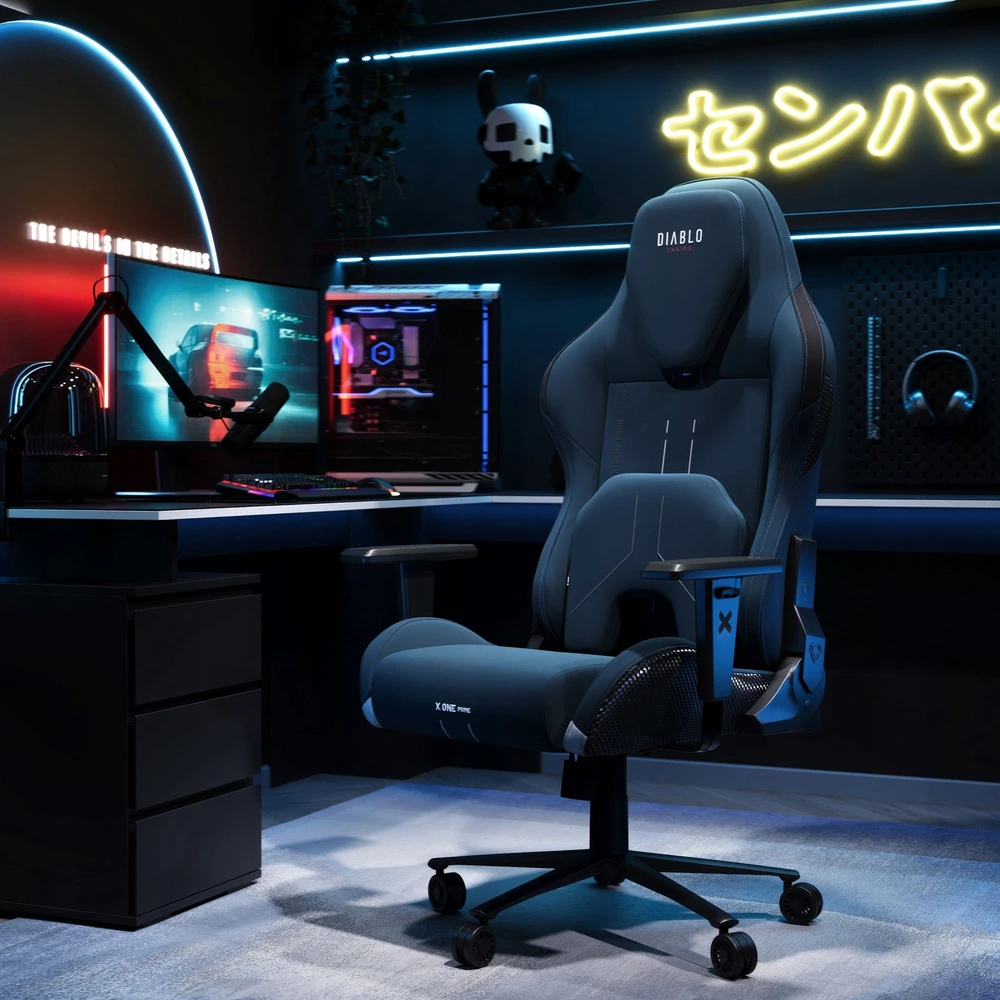 Diablo Chairs Diablo X-One Prime Normal Size - Meta Ocean ergonominė kėdė
