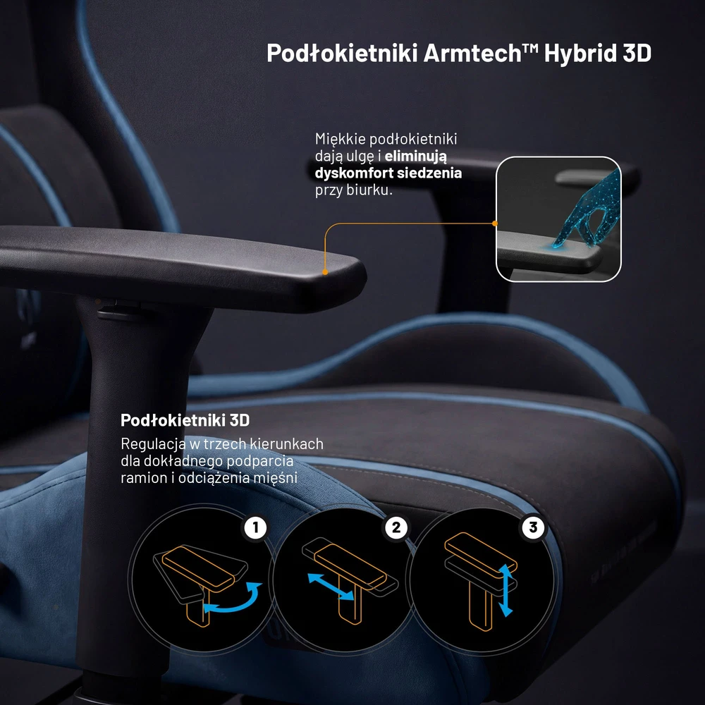 Diablo Chairs Mėlyna Diablo X-One 2.0 King Size Night Mėlyna materiałowy juoda-mėlyna