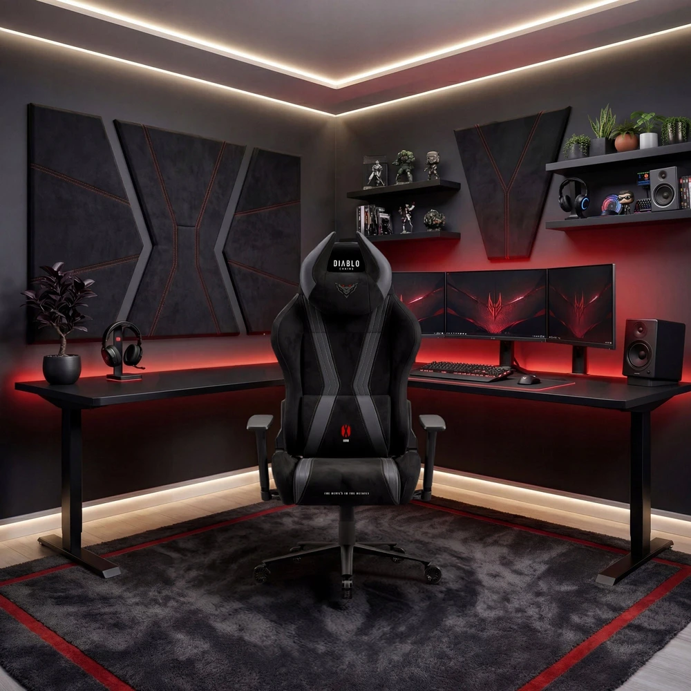 Diablo X-Horn 2.0 Burned Juodas Normal fotel gamingowy materiałowy juoda