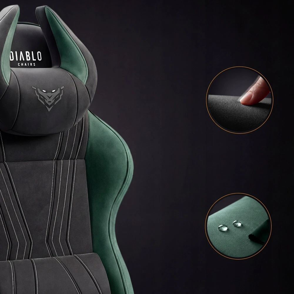 Diablo Chairs Diablo X-Horn 2.0 Normal Size Forest Žalias materiałowy juoda-žalia