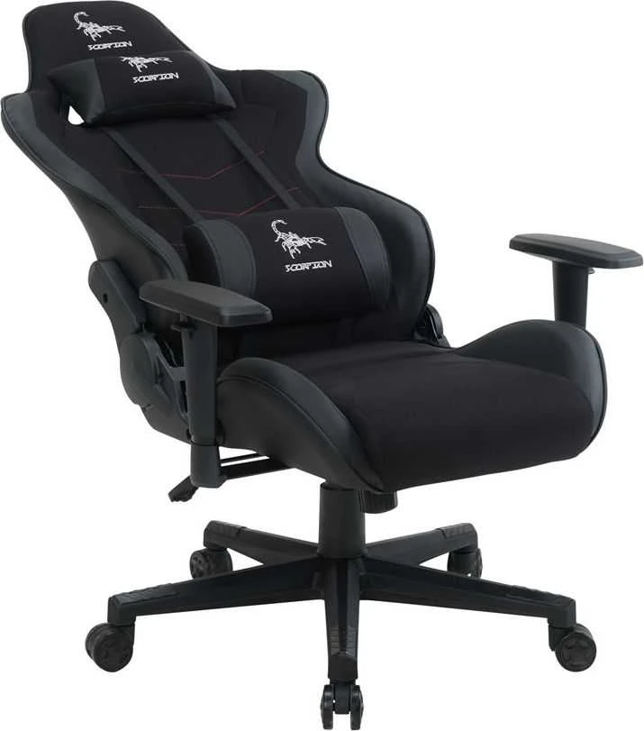 GEMBIRD Gaming chair SCORPION juodas mesh juodas skin