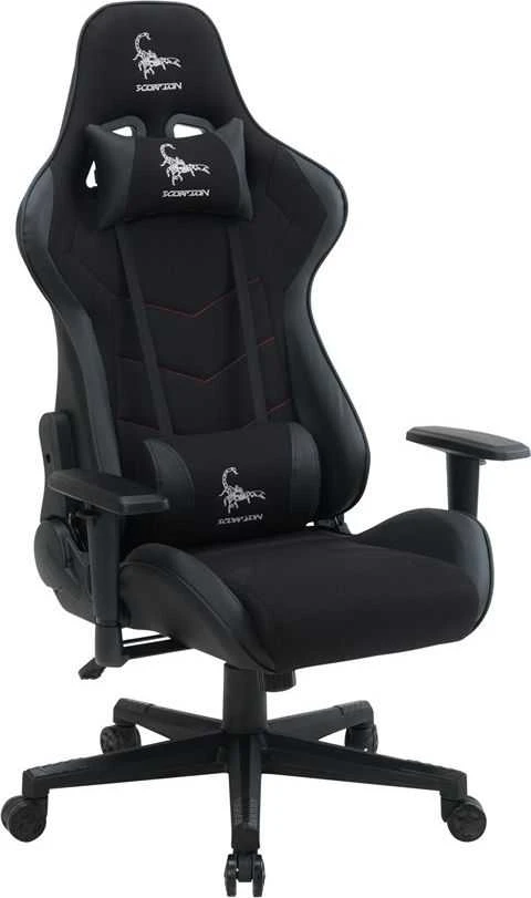 GEMBIRD Gaming chair SCORPION juodas mesh juodas skin