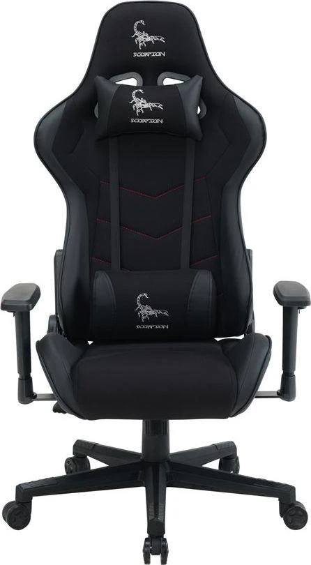 GEMBIRD Gaming chair SCORPION juodas mesh juodas skin