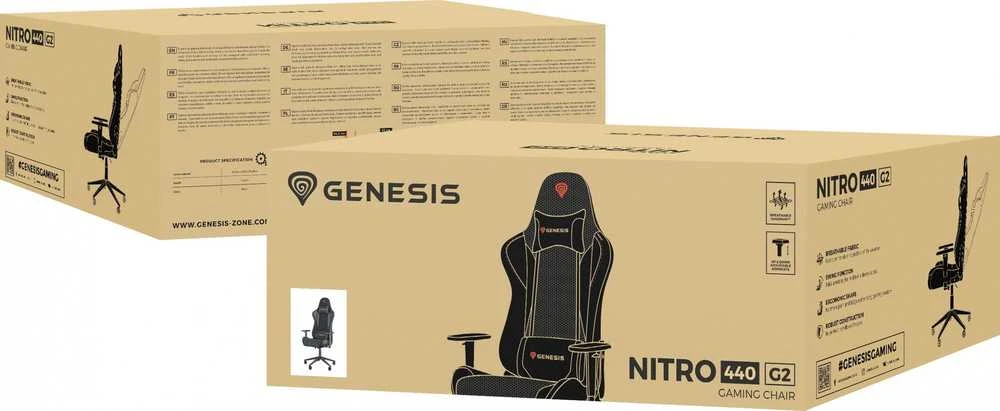 Genesis Nitro 440 G2 mesh juoda