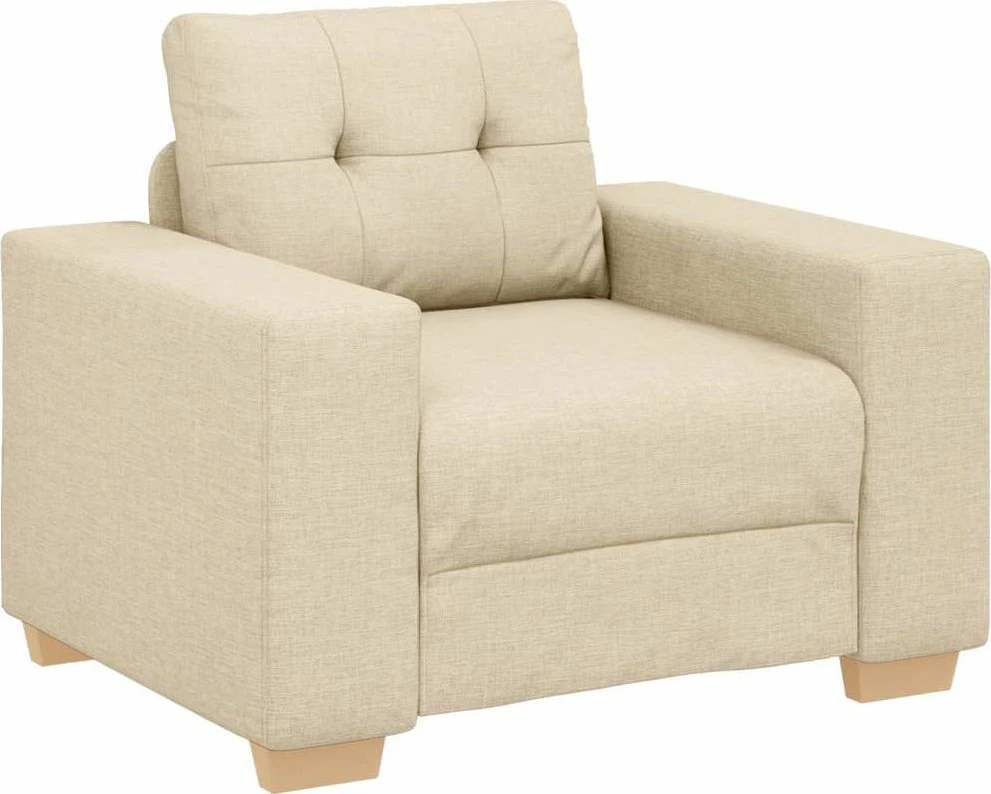 Sofa Sofos krėslas, kreminės spalvos, 100x78x80 cm, audinys