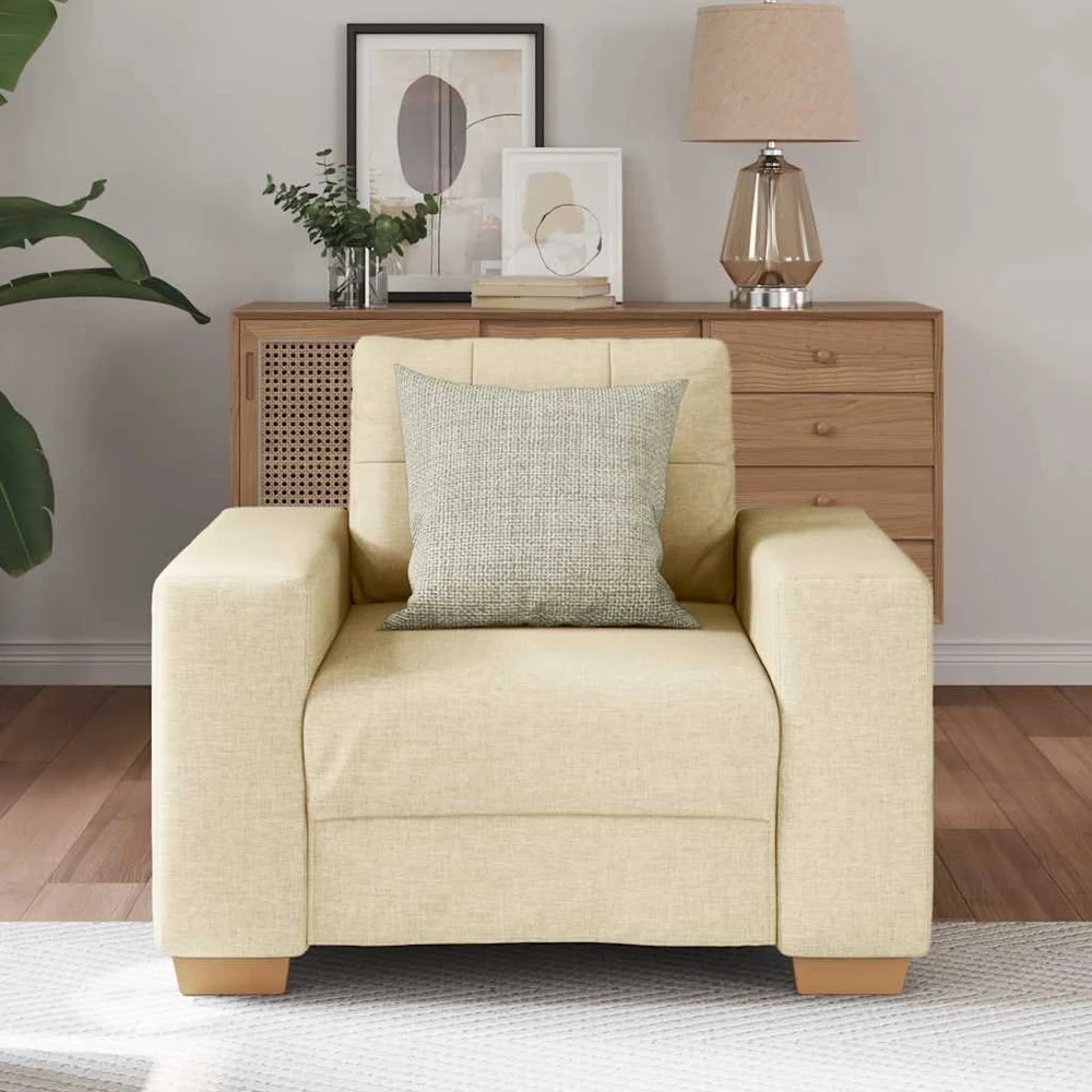 Sofa Sofos krėslas, kreminės spalvos, 100x78x80 cm, audinys