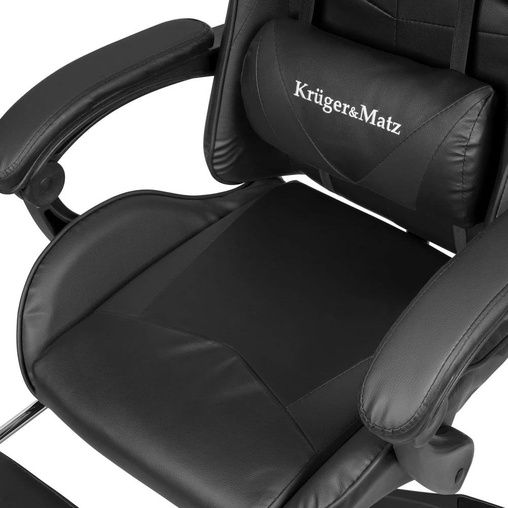 Žaidimų kėdė Kruger & Matz GX-150, Juoda