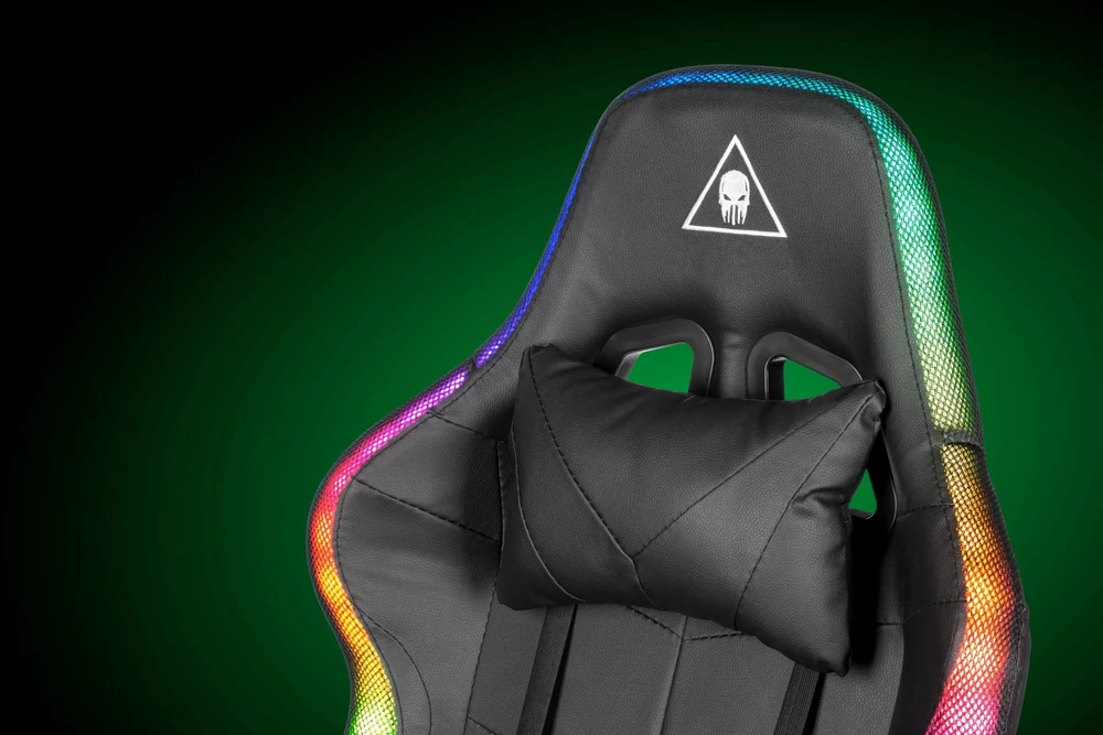 Kruger & Matz GX-150 žaidimų kėdė Juodas LED