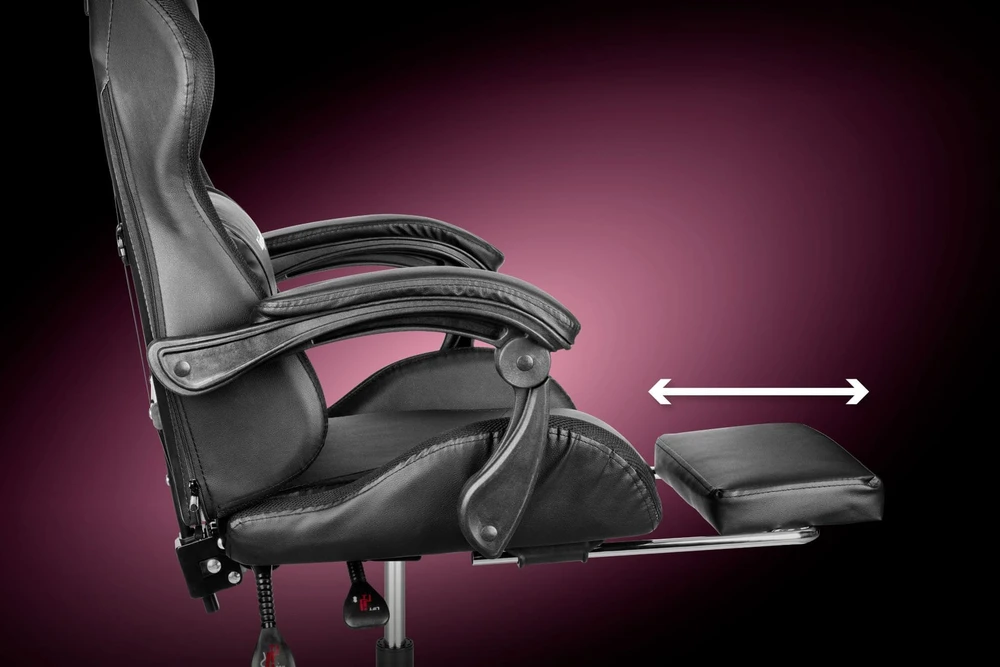 Kruger & Matz GX-150 žaidimų kėdė Juodas LED