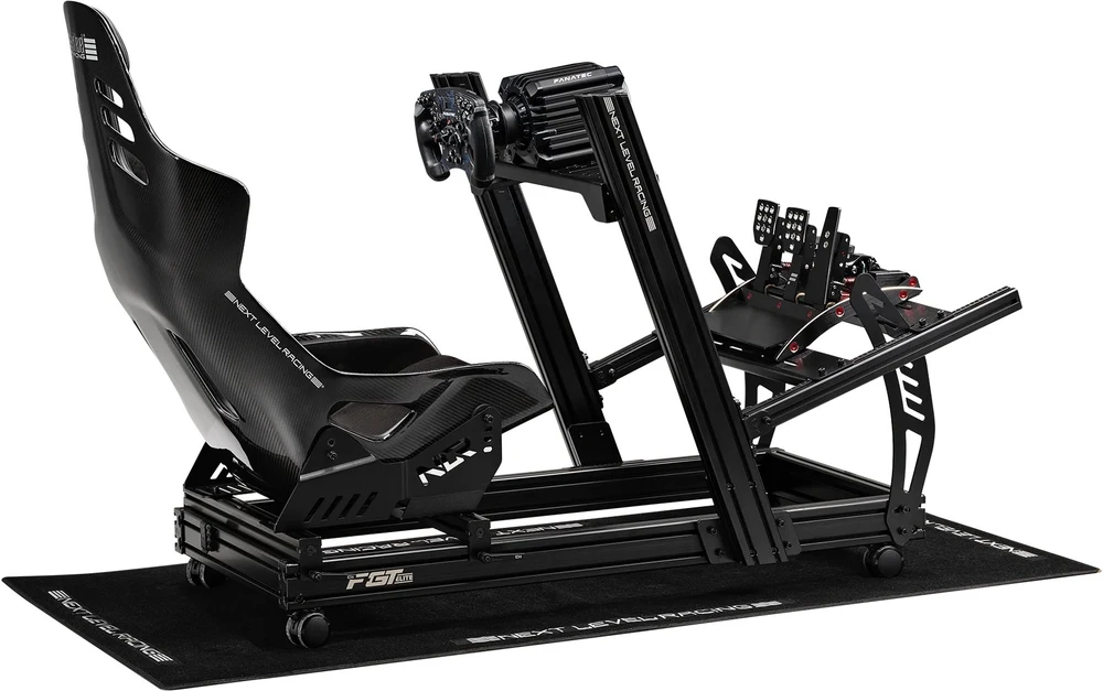 Next Level Racing ES3 Elite Sim Racing Seat, Full Carbon Fibre Edition, Siedzisko su włókna węglowego - juoda (NLR-E065)