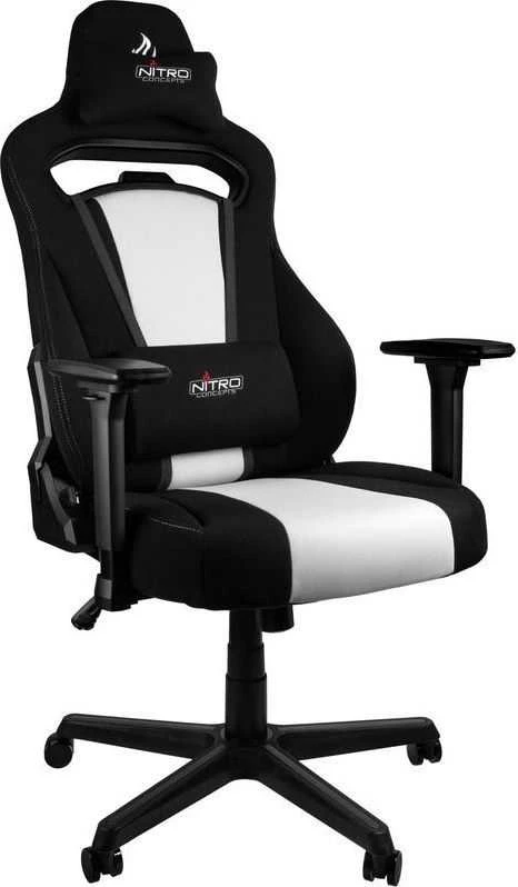 Žaidimų kėdė Nitro Concepts E250 Gaming Chair, Juoda-balta
