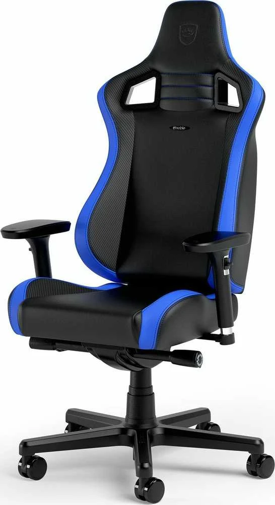Žaidimų kėdė Noblechairs EPIC Comapct Gaming Chair, Juoda/Carbon/Mėlyna