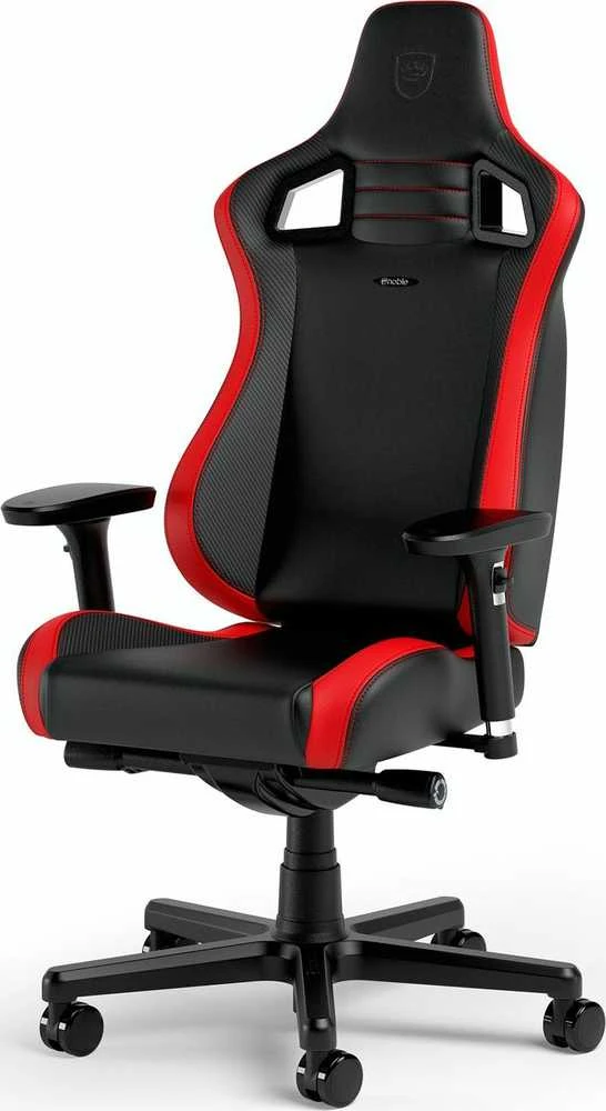 Žaidimų kėdė Noblechairs EPIC Comapct Gaming Chair, Juoda/Carbon/Raudona