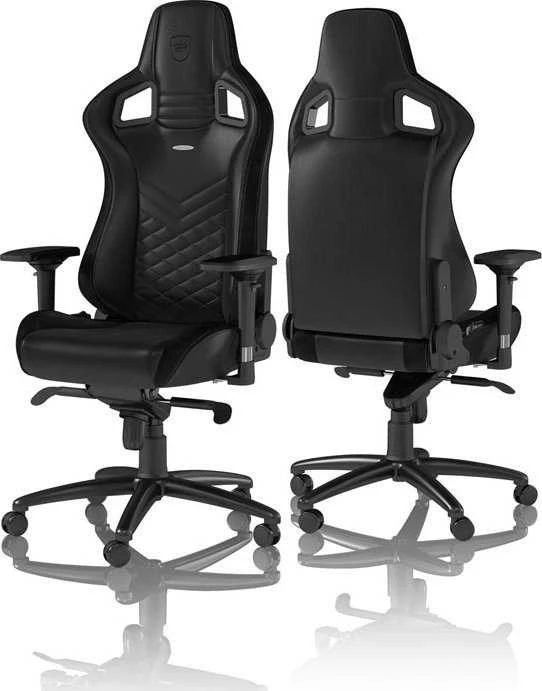 Žaidimų kėdė Noblechairs EPIC PU-Leather Gaming Chair, Juoda-mėlyna