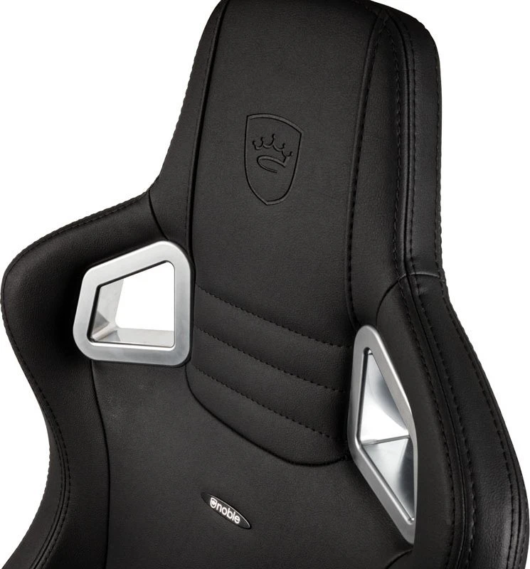 Žaidimų kėdė Noblechairs EPIC Juodas Edition Vinyl/PU hybrid leather Gaming Chair, Juoda
