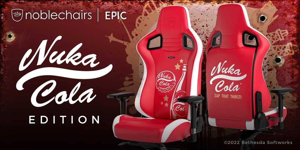 „noblechairs“ EPIC „Nuka-Cola“ žaidimų kėdė – „Fallout“ leidimas