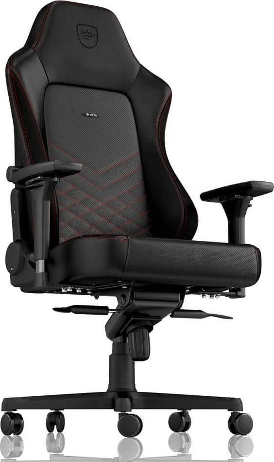 Žaidimų kėdė Noblechairs HERO PU-Leather Gaming Chair, Juoda-raudona