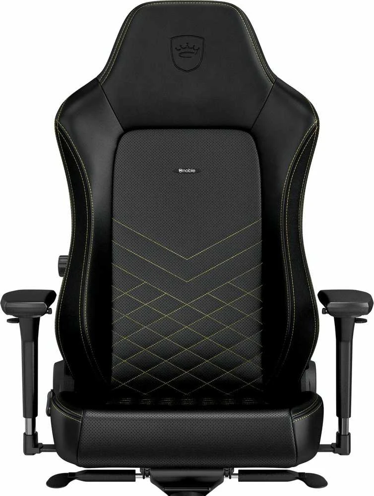 Žaidimų kėdė Noblechairs HERO PU-Leather Gaming Chair, Juoda-auksinė