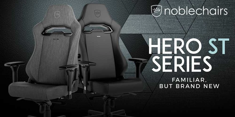 „noblechairs HERO ST“ žaidimų kėdė – „Juodas leidimas“