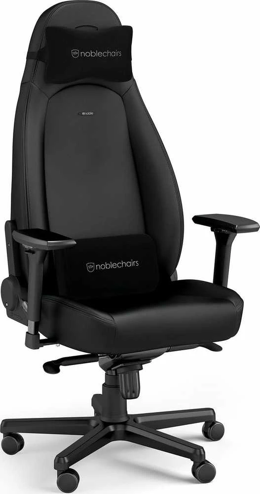 Žaidimų kėdė Noblechairs ICON Juodas Edition Vinyl / PU hybrid leather Gaming Chair, Juoda