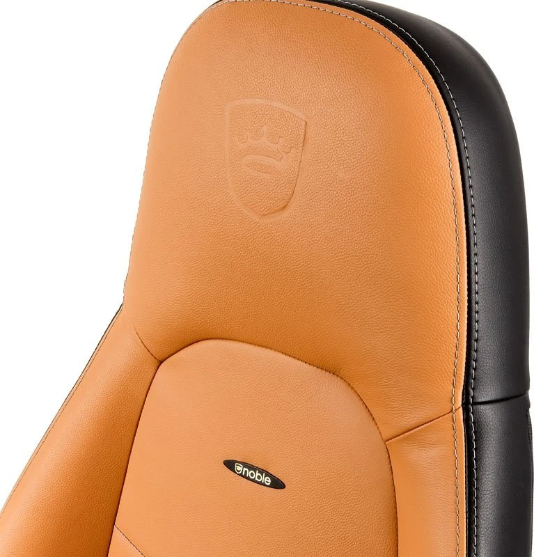 Žaidimų kėdė Noblechairs ICON Real leather Gaming Chair, Cognac-Juoda