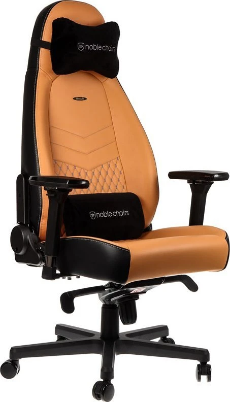 Žaidimų kėdė Noblechairs ICON Real leather Gaming Chair, Cognac-Juoda