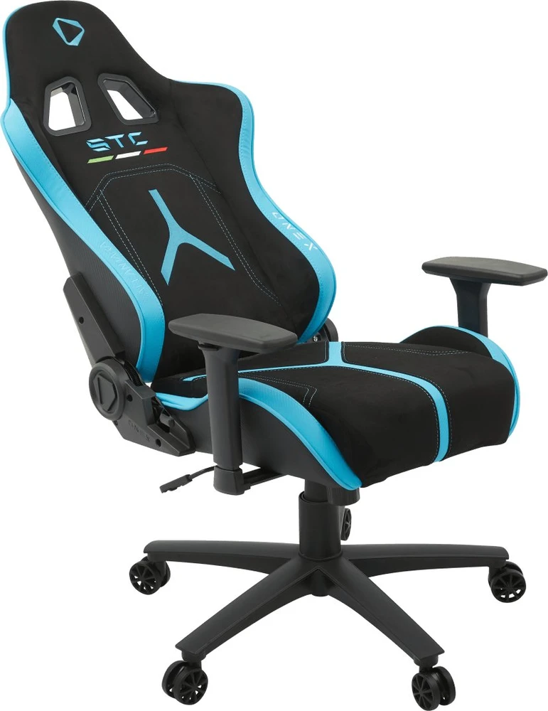 Onex STC Alcantara L Series | Gaming chairs | Air Suede; PVC; Nylon caster; Metal | Juodas/Mėlyna