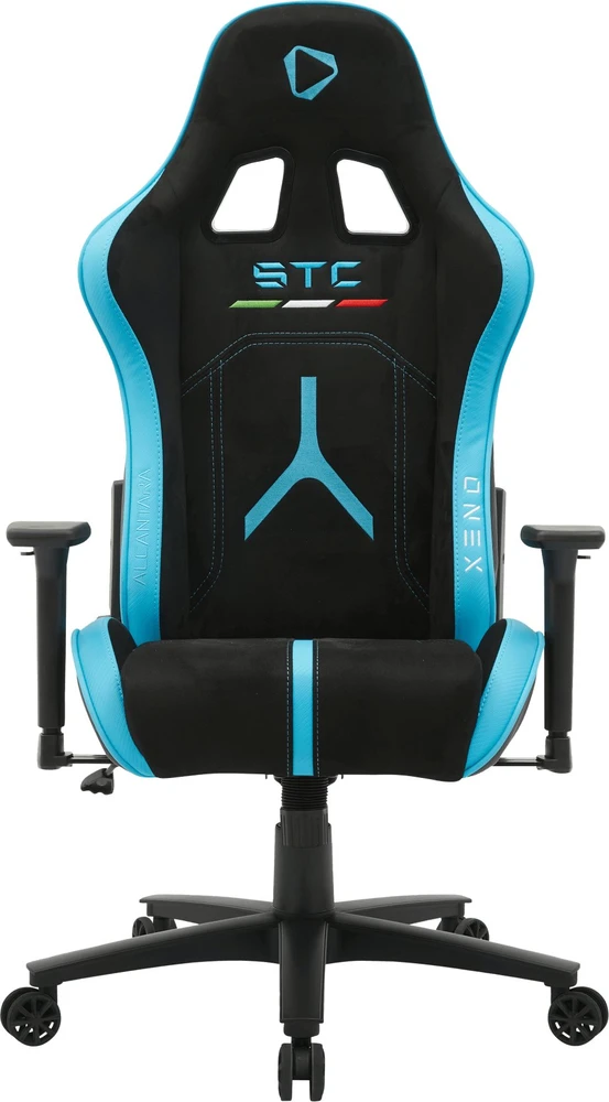 Onex STC Alcantara L Series | Gaming chairs | Air Suede; PVC; Nylon caster; Metal | Juodas/Mėlyna