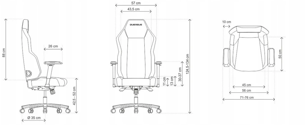 Kėdė QUERSUS VAOS.3.5 Safyro (VAOS.3.5 Sapphire Mėlyna)