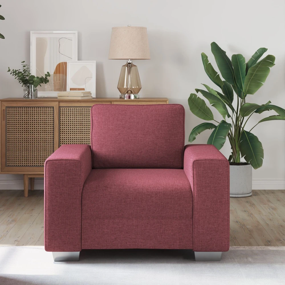 Sofa Kėdė Vyno raudona 100 cm audinys