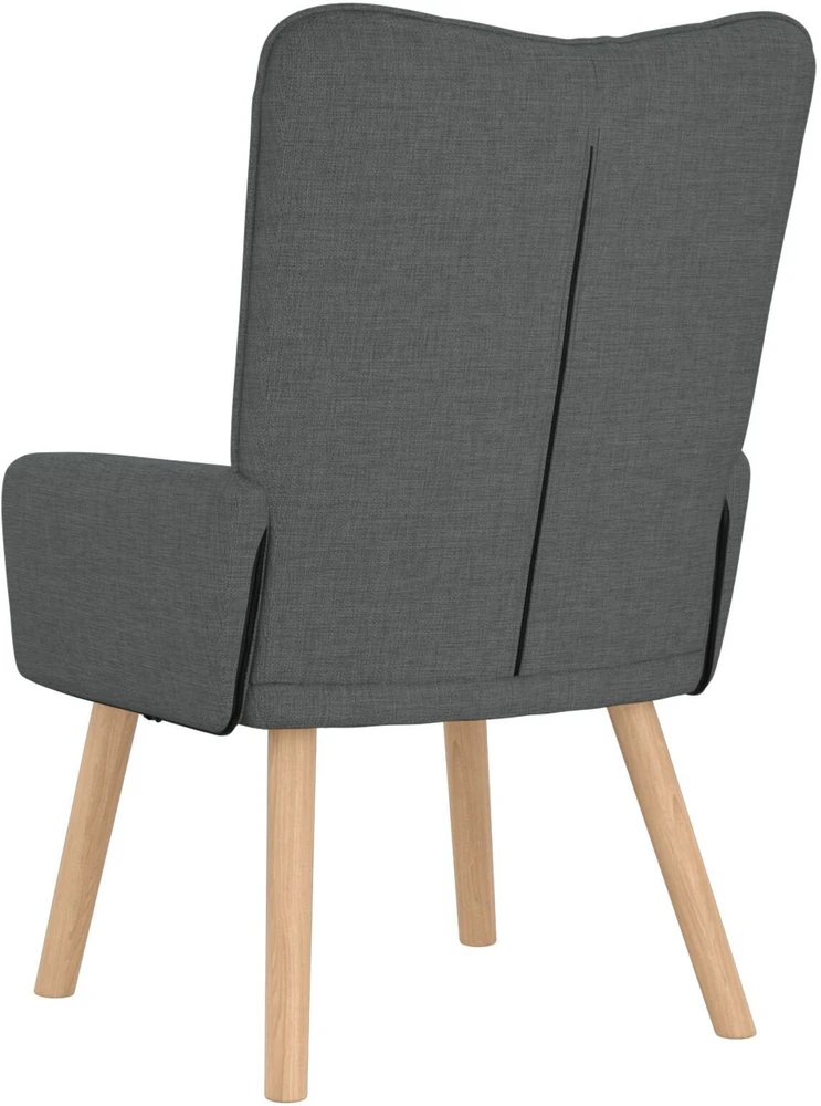 Fotelis krėslas Tamsiai pilka 63 x 67 x 94 cm Audinys ir fanera