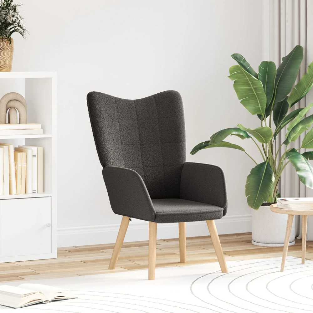 Fotelis krėslas Tamsiai pilka 62 x 67 x 95,5 cm Šerpos audinys