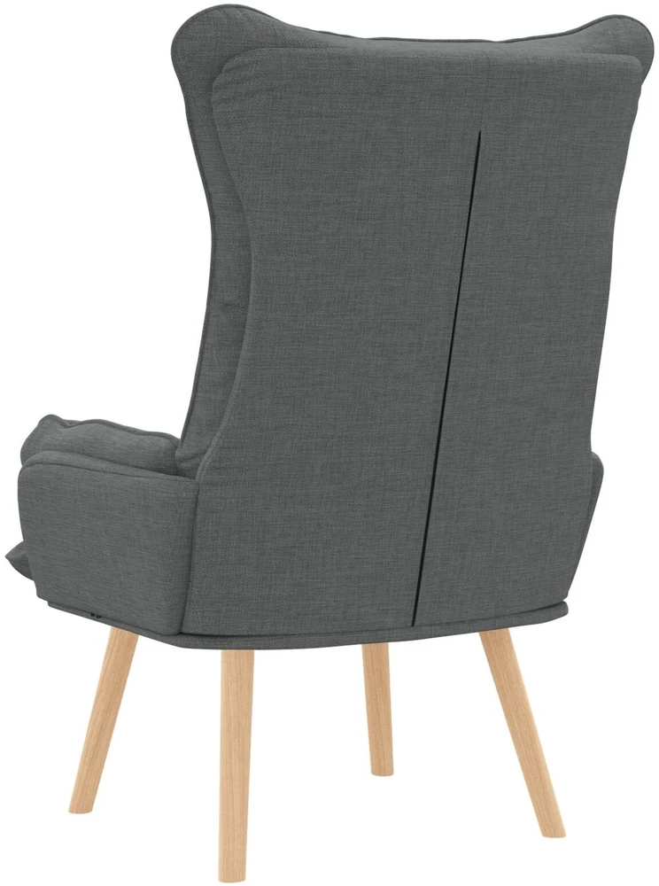 Fotelis krėslas Tamsiai pilka 69 x 74 x 93 cm Audinys ir Fanera
