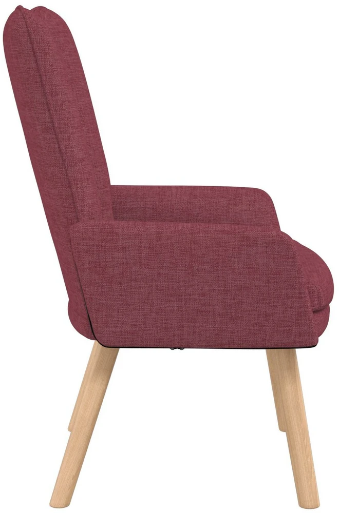 Fotelis krėslas Vyno raudona 63 x 67 x 94 cm Audinys ir fanera