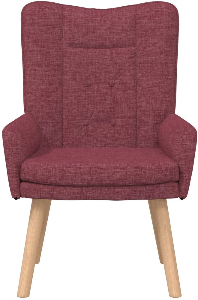 Fotelis krėslas Vyno raudona 63 x 67 x 94 cm Audinys ir fanera