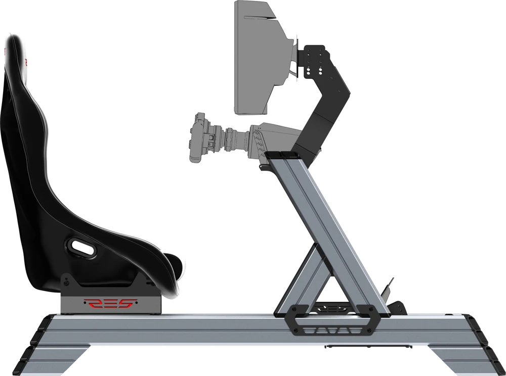 Fotel Res-Tech RES-TECH Smart Cockpit + GT Seat Bundle - juoda