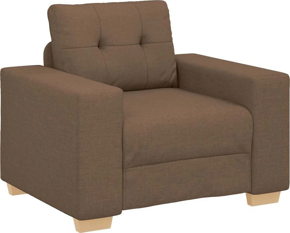 Sofa-kėdė, ruda, 100x78x80 cm, audinys