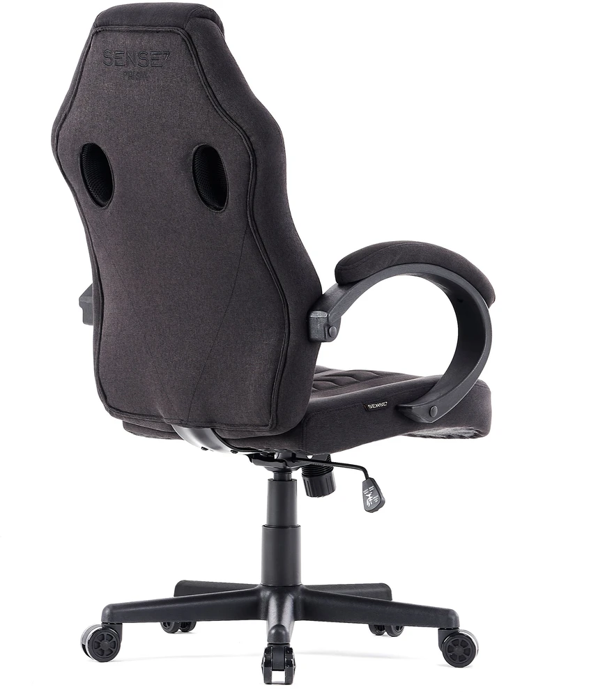 Žaidimų kėdė SENSE7 Prism, Juoda (medžiaginė)