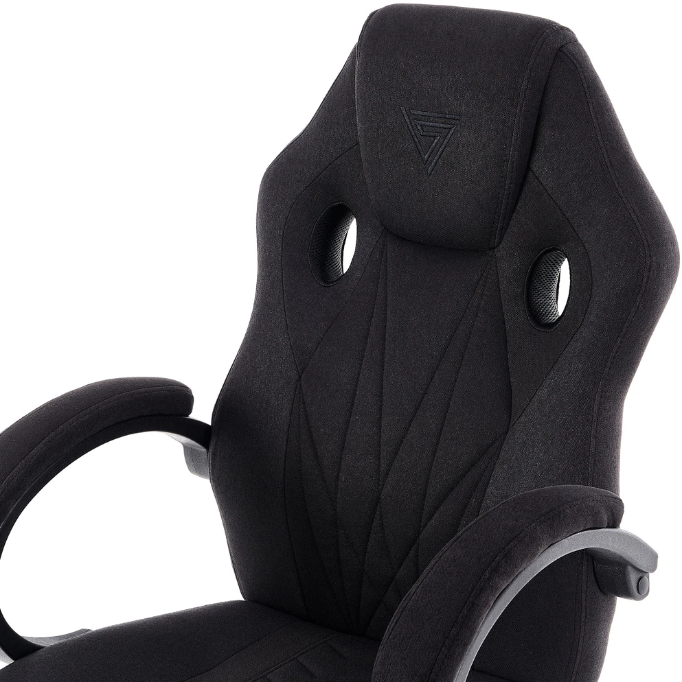 Žaidimų kėdė SENSE7 Prism, Juoda (medžiaginė)