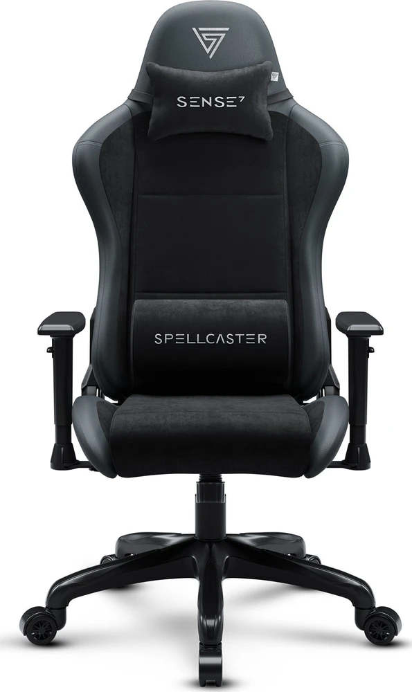 Žaidimų kėdė SENSE7 Spellcaster FUKU, Juoda (odinė)