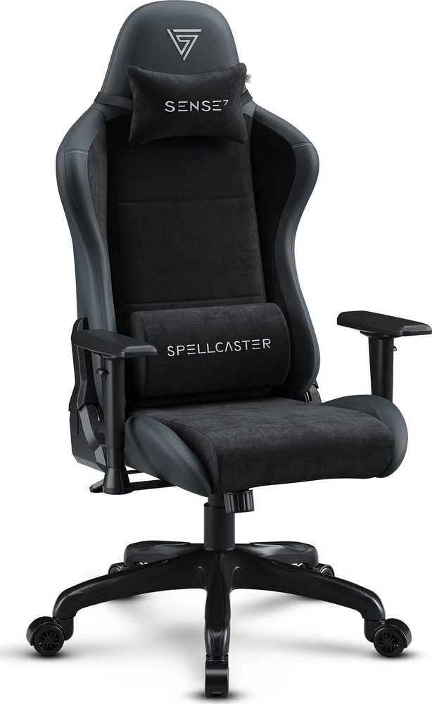 Žaidimų kėdė SENSE7 Spellcaster FUKU, Juoda (odinė)