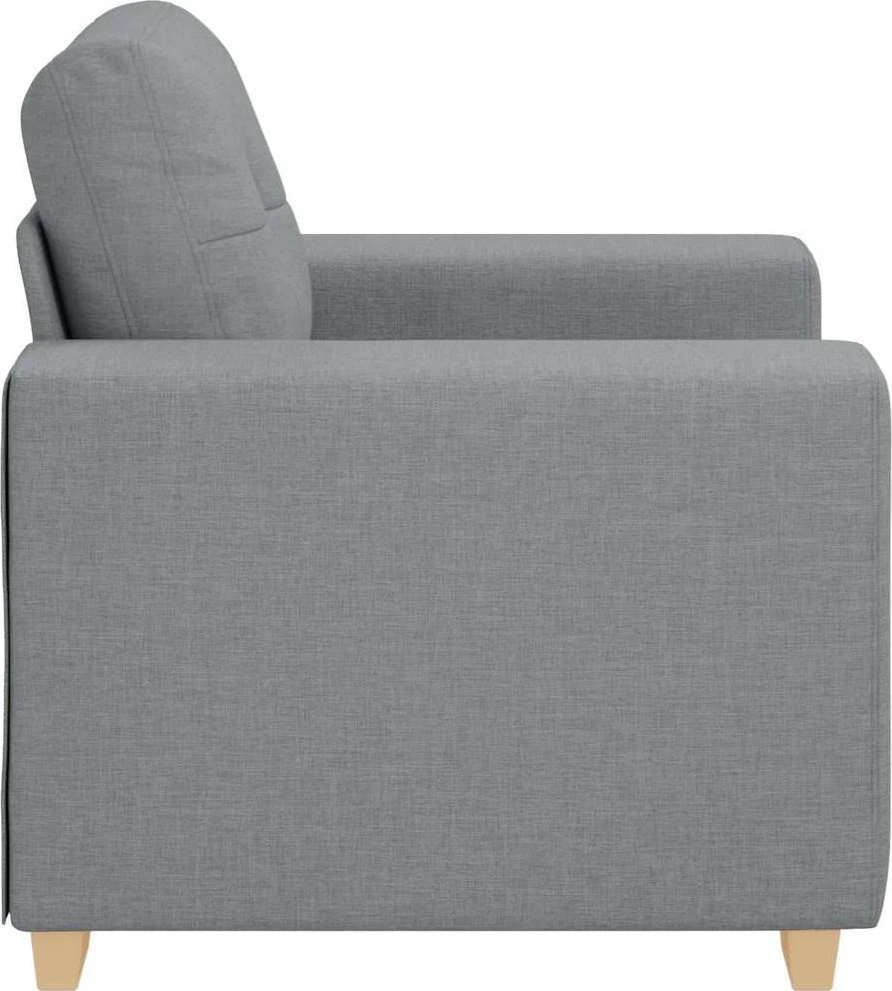 Sofa-kėdė, šviesiai pilka, 100x78x80 cm, audinys