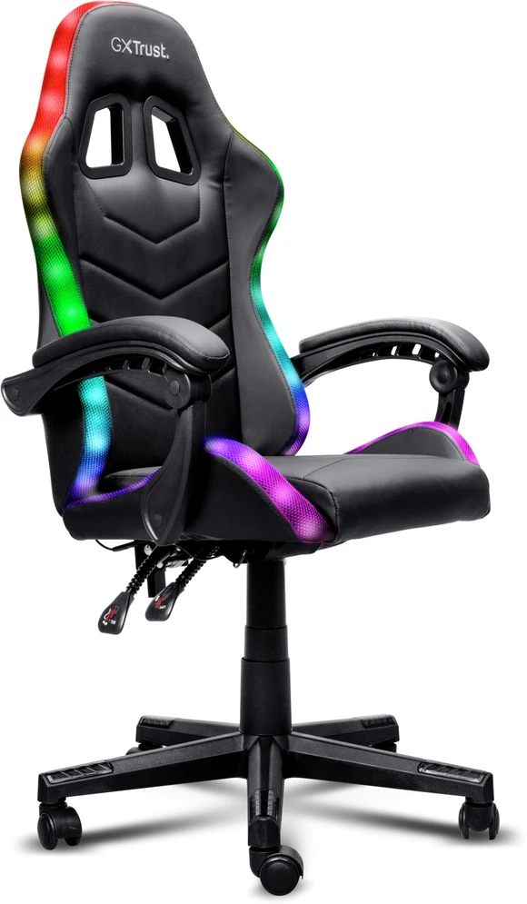 TRUST GXT 704 RONIQ RGB juoda žaidimų kėdė